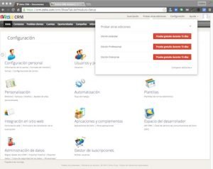 herramienta de productividad zoho crm